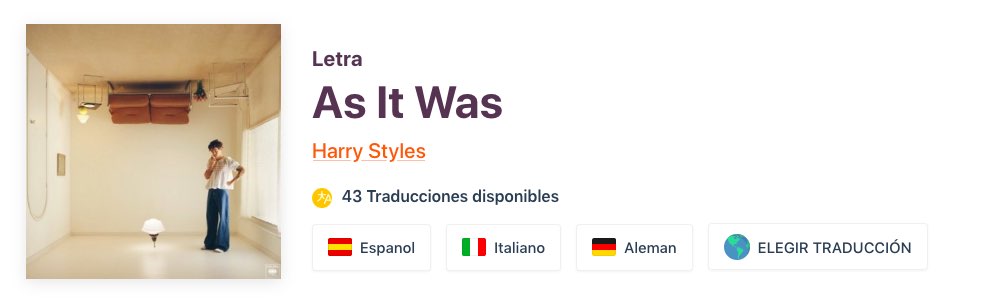 Harry Styles' As It Was song